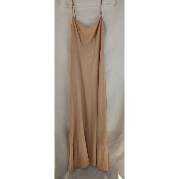 Reformation Ingrid Dress Tan/ Nude Size 10 - Picture 2 of 7